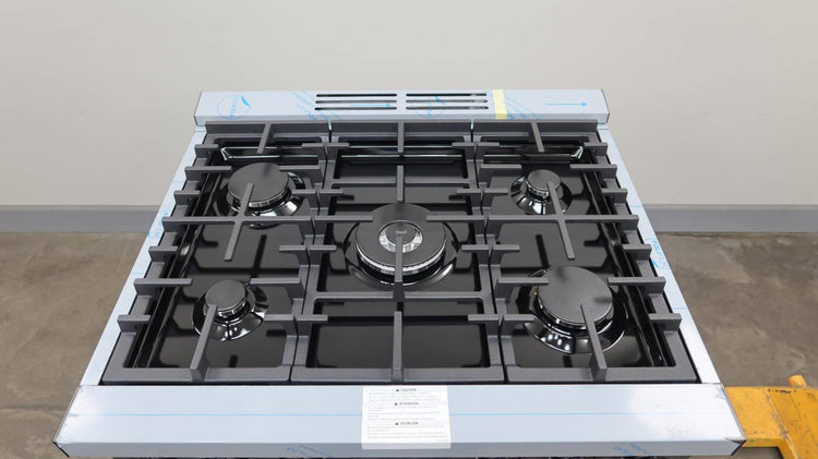 Bosch 800 Serie 30" BLK Stainless 5 Sealed Burners 3.6 cu.ft Gas Range HGS8045UC