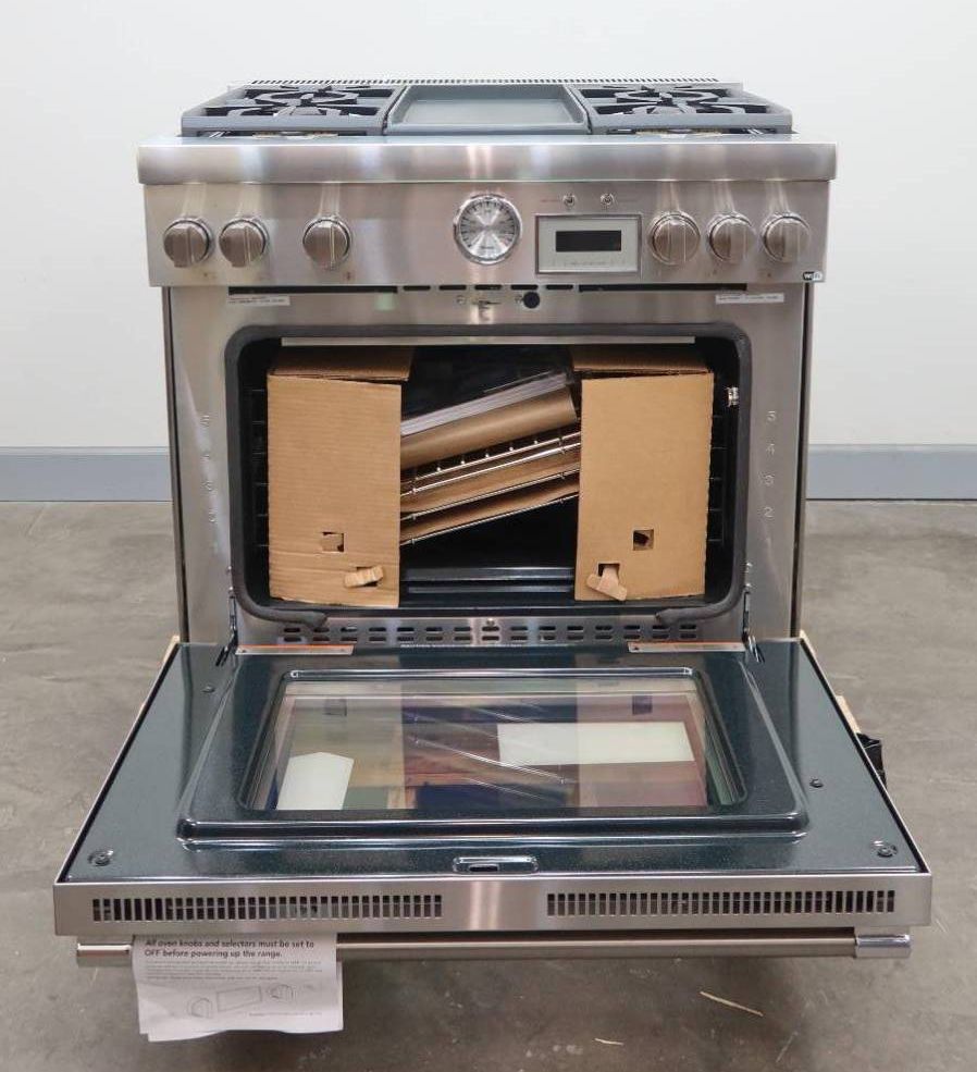 NIB Thermador Pro Grand 36" Freestanding Professional Series Gas Range PRG364WDG