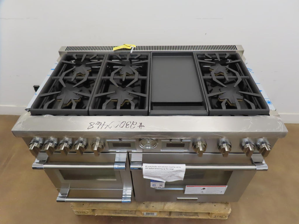 Thermador Pro Grand PRD48WDSGU 48" Home Connect Dual Fuel Range 2 year Warranty