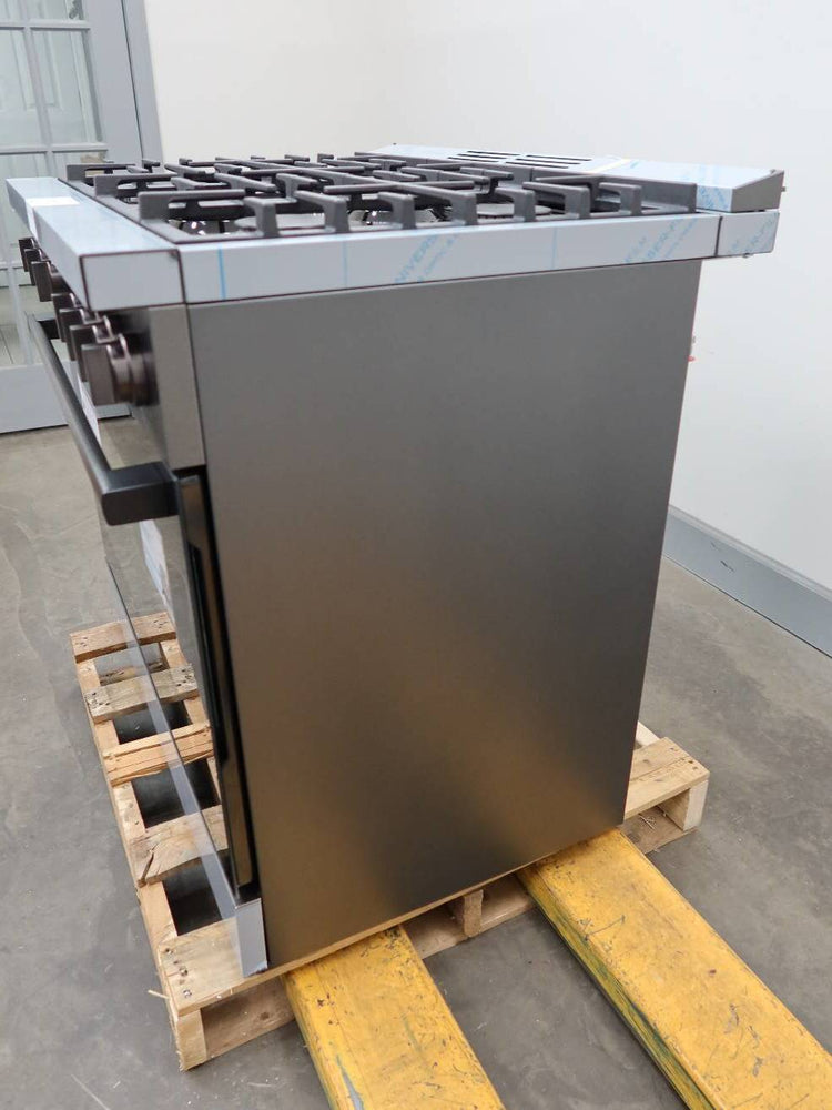 Bosch 36" 6 Sealed Burner Black Stainless 800 Series Duel Fuel Range HDS8645U