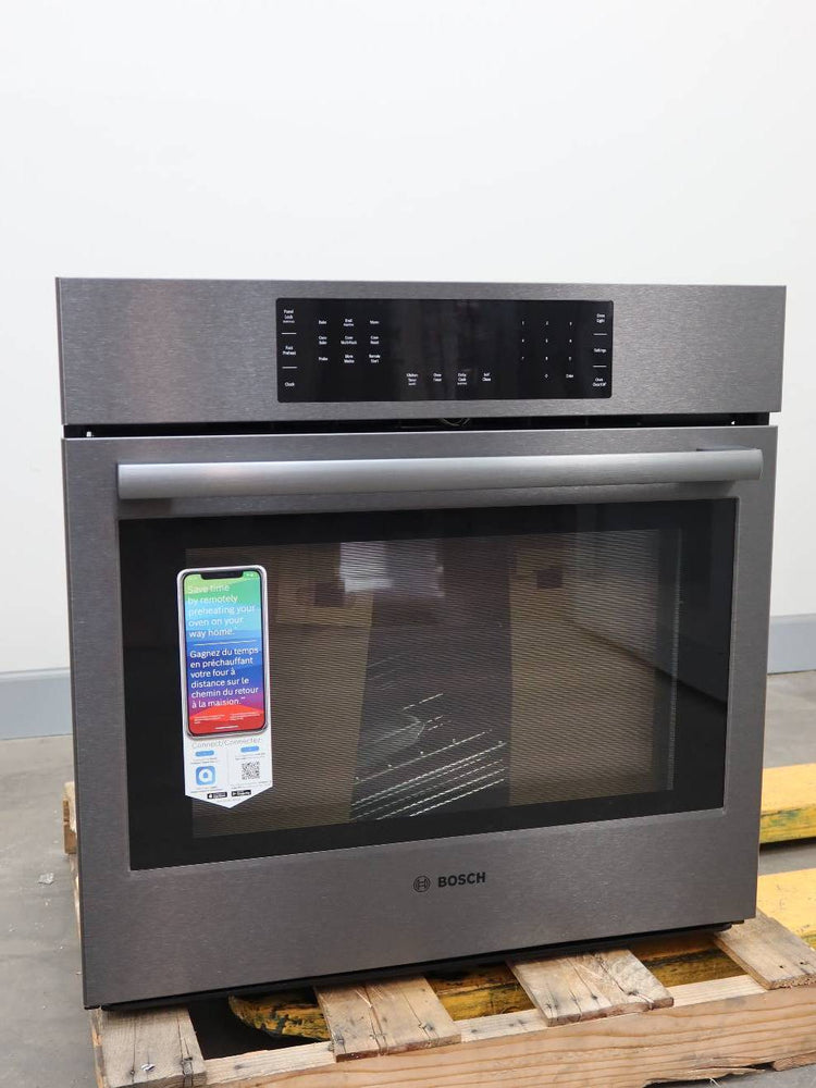 Bosch 30" Smart Single Electric Black Stainless 800 Series Wall Oven HBL8443UC