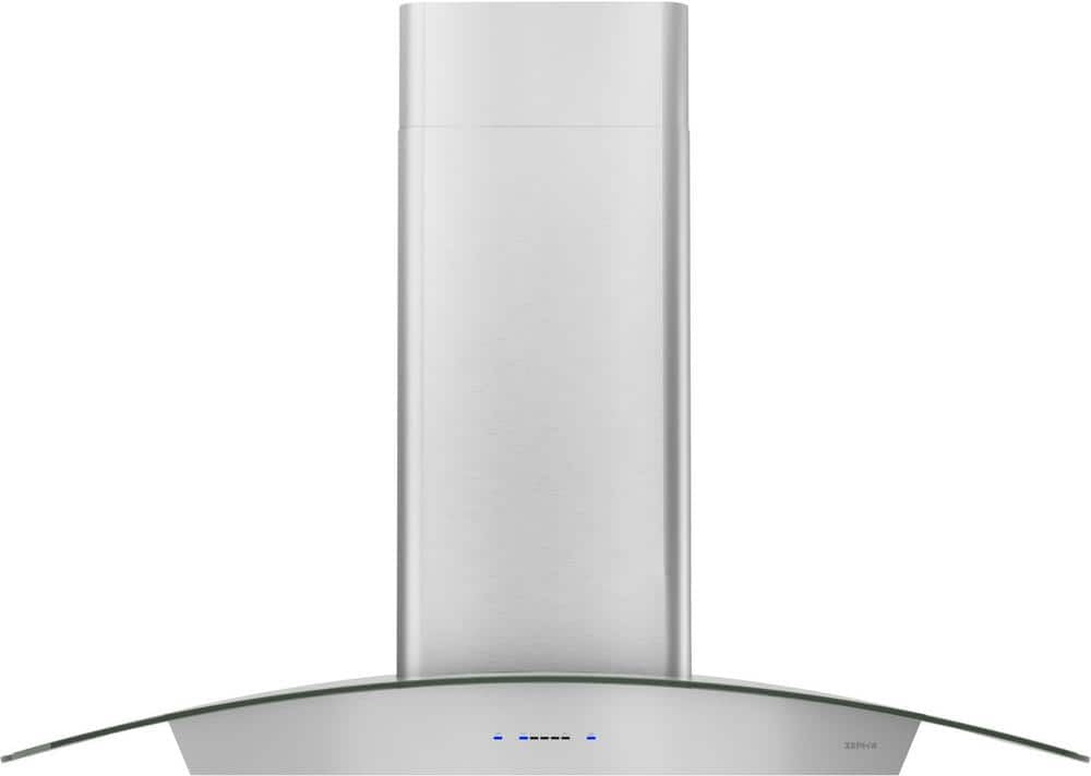 Zephyr Core Collection Ravenna 30" Stainless Steel with Clear Glass Wall Mounted Range Hood