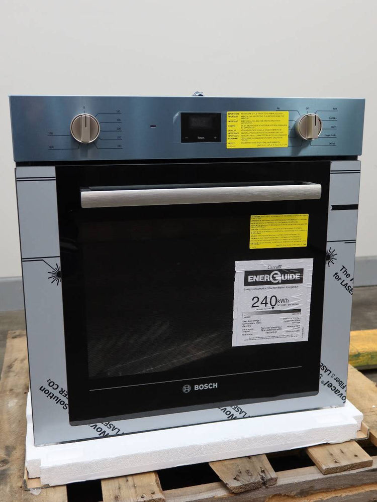 Bosch 24" SS Single 2.8 Cu.Ft Convection Electric 500 Series Wall Oven HBE5453UC