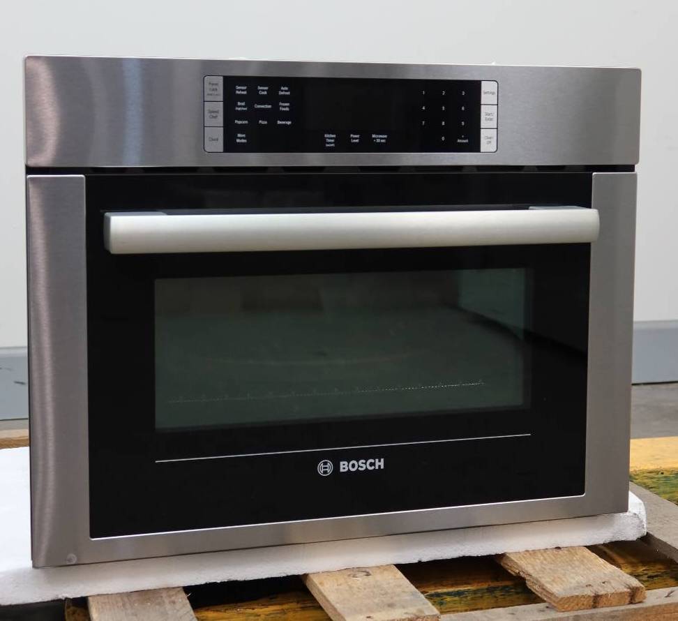 Bosch 24" 1000w SS 1.6 cu.ft. Power 2-in-1 500 Series Speed Oven HMC54151UC