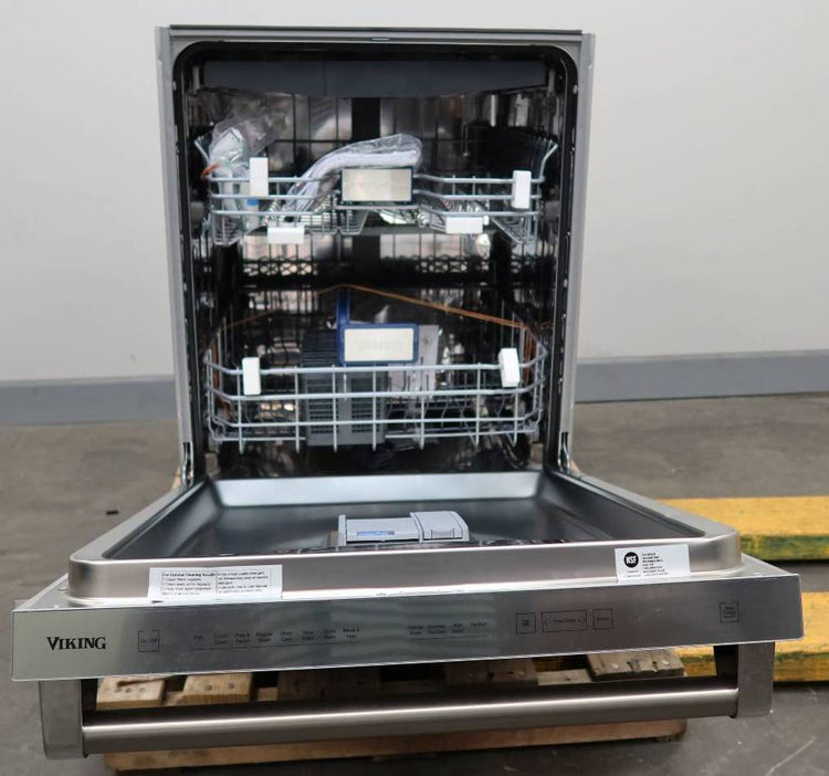 Viking 24" LCD Control Panel 8 Cycles Quiet Clean Stainless Dishwasher VDWU524SS