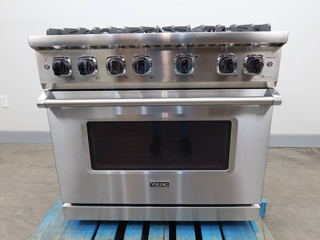 Viking 5 Series 36" Stainless Steel 2021 Pro flow Pro-Style Gas Range VGR5366BSS
