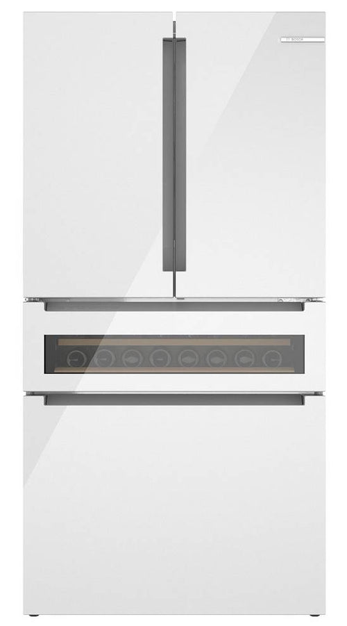 Bosch 800 Series 36 Inch Freestanding French Door Smart Refrigerator B36CL81ENW