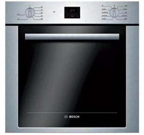 Bosch 4 Inch Stainless Single Electric Convection 500 Series Wall Oven HBE5453UC - Alabama Appliance