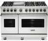 Viking Professional  5 Series VDR5486GSS 48" Freestanding Dual Fuel Range