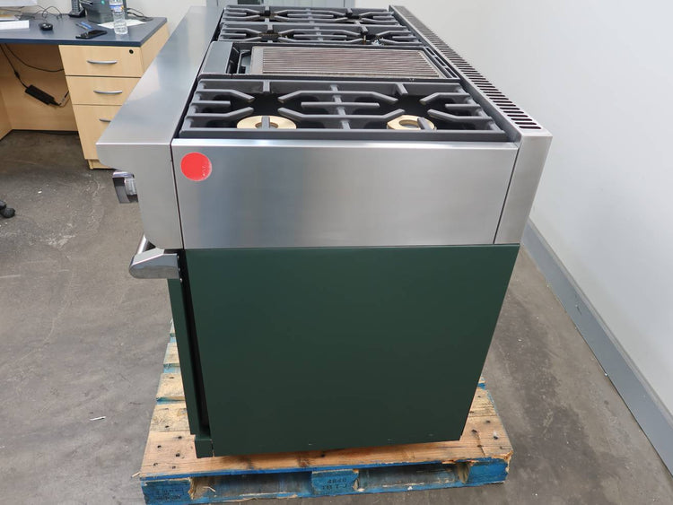 Viking 7 Serie 48" Pro-Style 2021 Black forest Green N. Gas Range VGR74826GBF