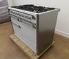 AGA Elise AEL481DFWHT 48" 6.0 cu. ft. White 5 Sealed Gas Burners Dual Fuel Range