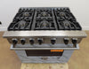 Viking 5 Series VGR5366BSSLP 36" Pro-Style Gas Range Stainless Steel 2022 Model