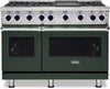 Viking 7 Serie 48" Pro-Style 2021 Black forest Green N. Gas Range VGR74826GBF