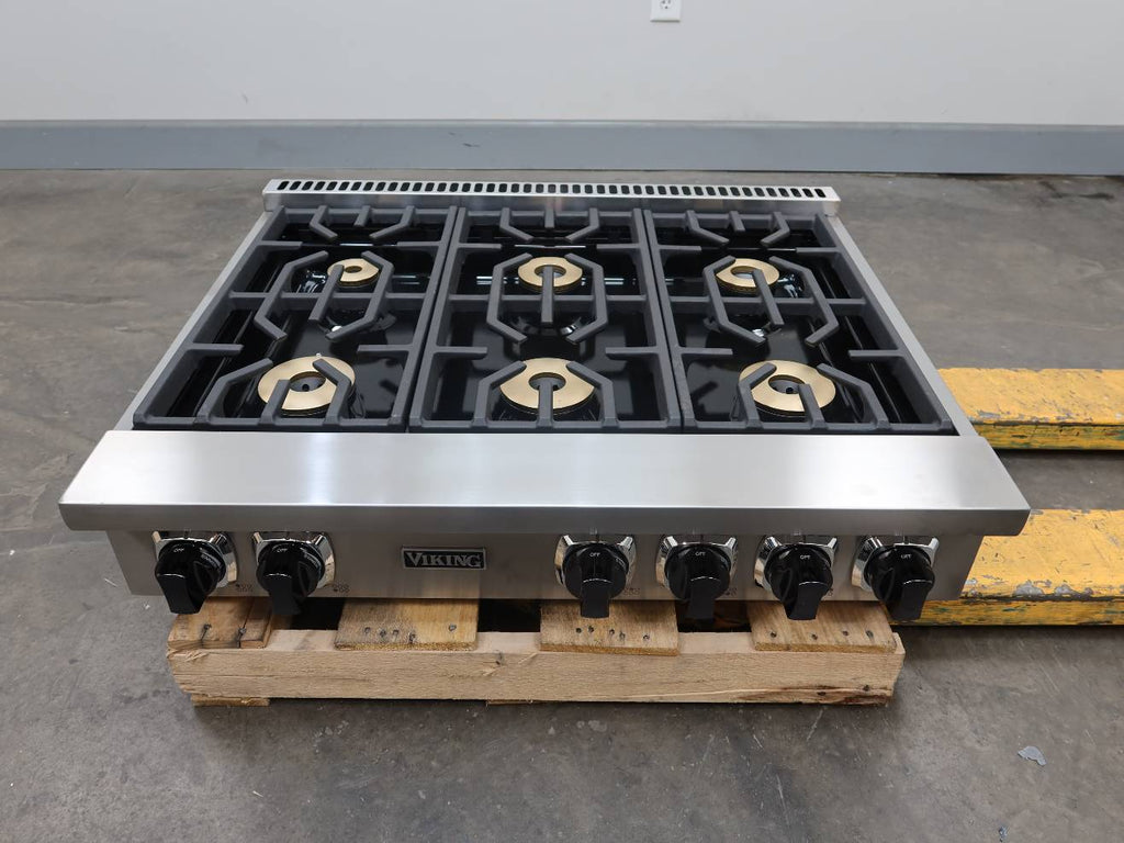 Viking 7 Series 36" 2021 Stainless 6 Elevation Burners Gas Rangetop VRT7366BSS (PRICE) (USED)