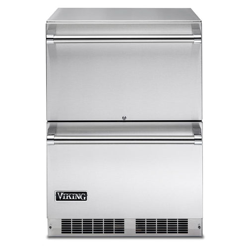 Viking 5 Series VDUO5241DSS 24 Inch Undercounter Outdoor Refrigerator Drawers