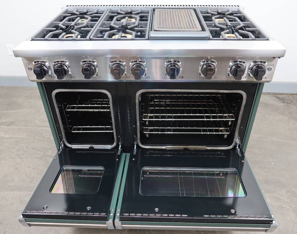 Viking 7 Serie 48" Pro-Style 2021 Black forest Green N. Gas Range VGR74826GBF