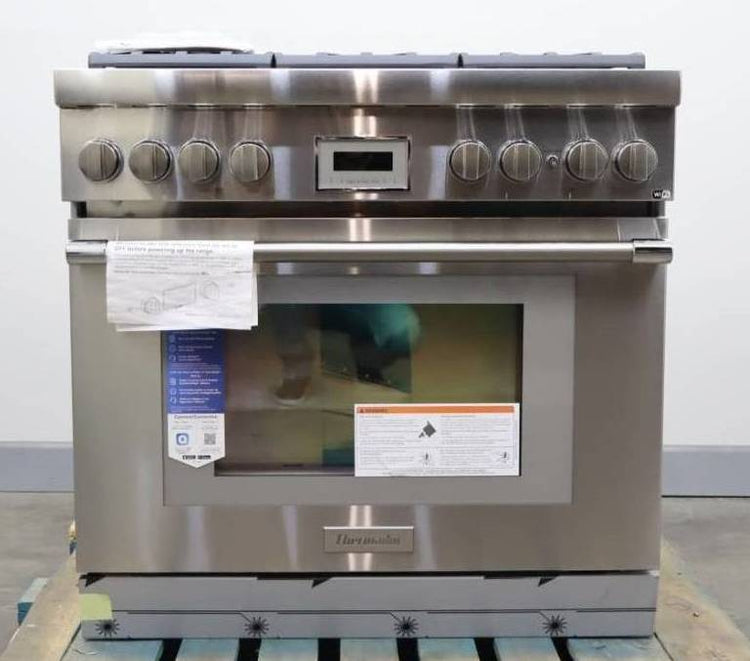 Thermador Pro Harmony Series 36" Professional Smart Dual Fuel Range PRD366WHU