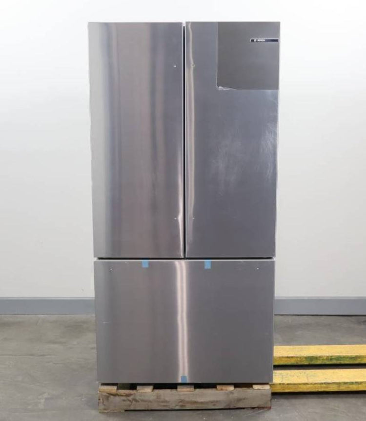 Bosch 36" LED 21 cu.ft. Smart French Door SS 800 Series Refrigerator B36CT80SNS