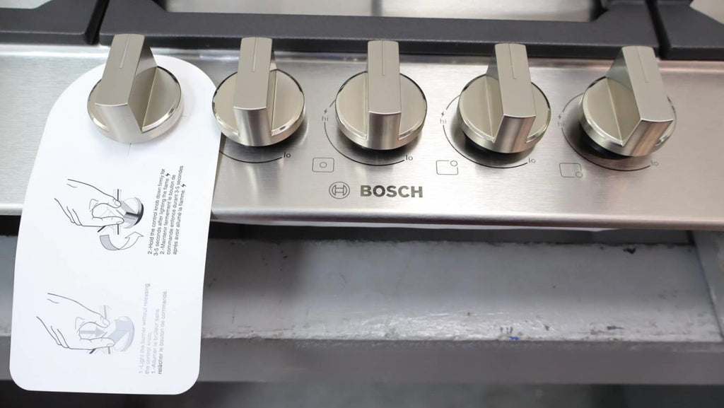 Bosch 36" 300 Series Drop-In Stainless 5 Sealed Burners Gas Cooktop NGM3650UC