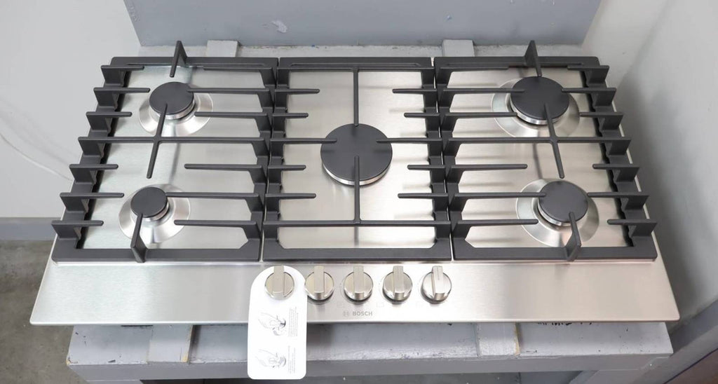 Bosch 36" 300 Series Drop-In Stainless 5 Sealed Burners Gas Cooktop NGM3650UC