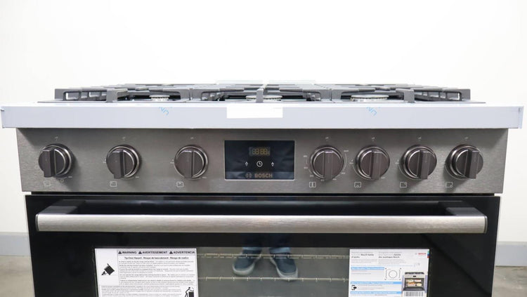 Bosch 36" Black Stain 3.4 Cu.Ft 800 Series 6 Sealed Burners Gas Range HGS8645UC