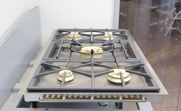 Gaggenau 36" 5 Multi Ring Burner Stainless 400 Series Gas Cooktop VG491211CA