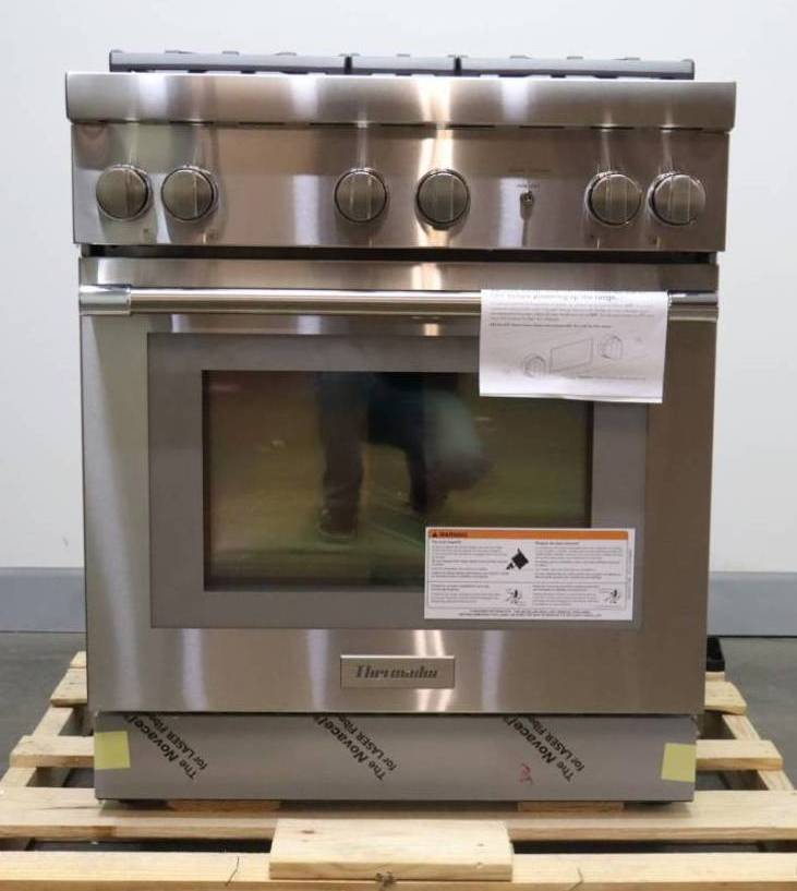 Thermador Pro Harmony Professional 30" 4 Pedestal Star Burner Gas Range PRG304WH