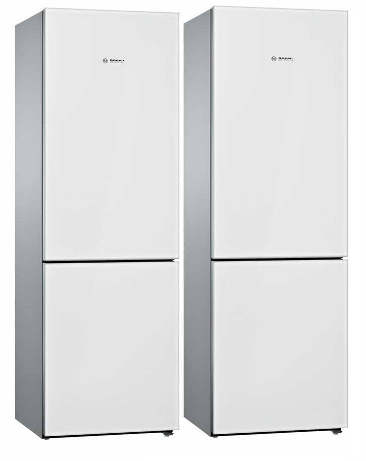 NIB Bosch 800 Series 24" 10 Cu.Ft White Bottom Mount Refrigerator Set B10CB81NVW