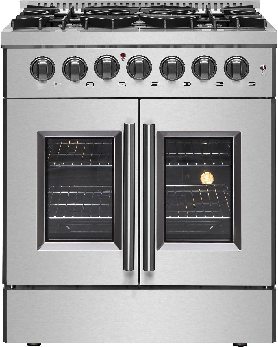 FORNO® Galiano 30" Stainless Steel Pro Style Dual Fuel Range