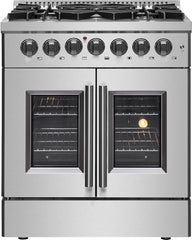 FORNO® Galiano 30" Stainless Steel Pro Style Dual Fuel Range