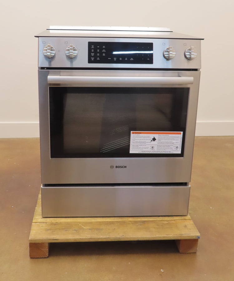 Bosch 800 Series HEI8056U 30" Warming Zone Slide-In Electric Range Full Warranty