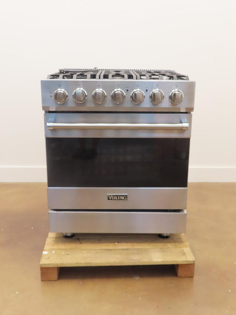 Viking 3 Series 30" 5 Burners Freestanding Gas Range RVGR33025BSSLP 2021 Model