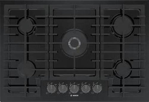 Bosch 800 Series NGM8049UC 30 Inch Built-In Black Gas Cooktop Full Warranty