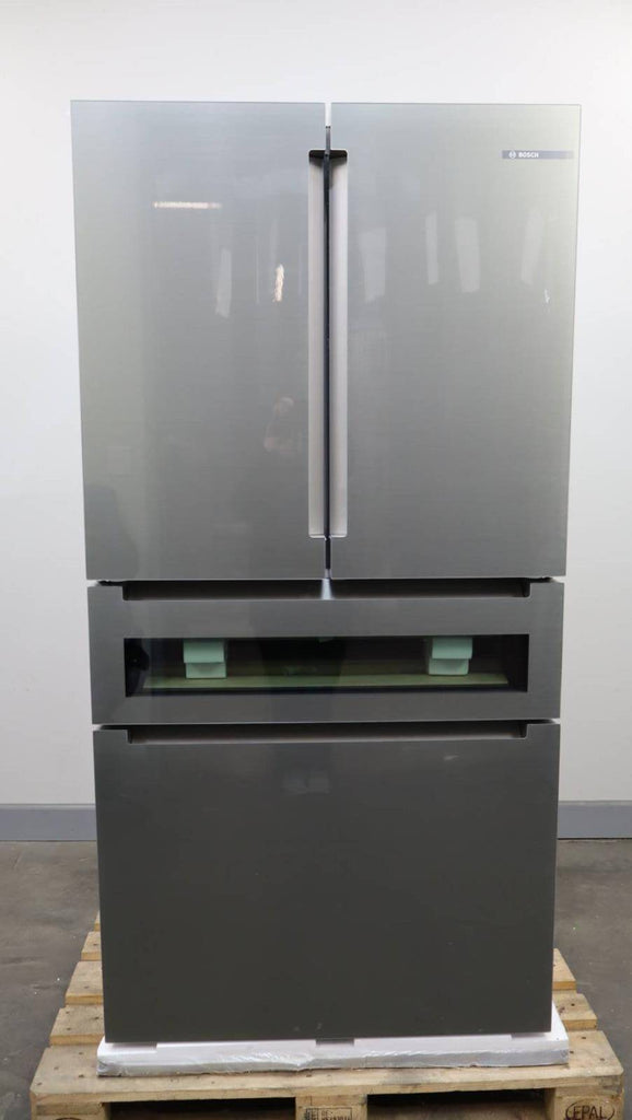 Bosch 800 Series 36" 20.5 Cu. Ft 4 French Door Smart SS Refrigerator B36CL81ENG