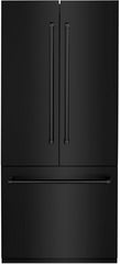 ZLINE 36 In. 19.6 Cu. Ft. Black Stainless Steel Built In French Door Refrigerator