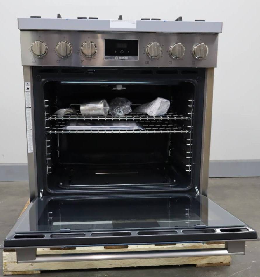 Bosch 30" 5 Burner 3.6 Cu.ft SS Freestanding 800 Series Gas Range HGS8055UC