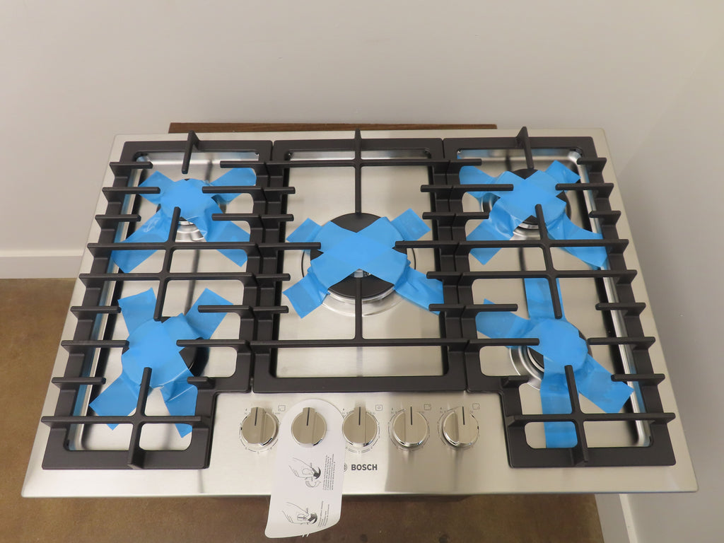 NIB Bosch 800 Series NGM8059UC 30" Stainless Steel Built-In Gas Cooktop