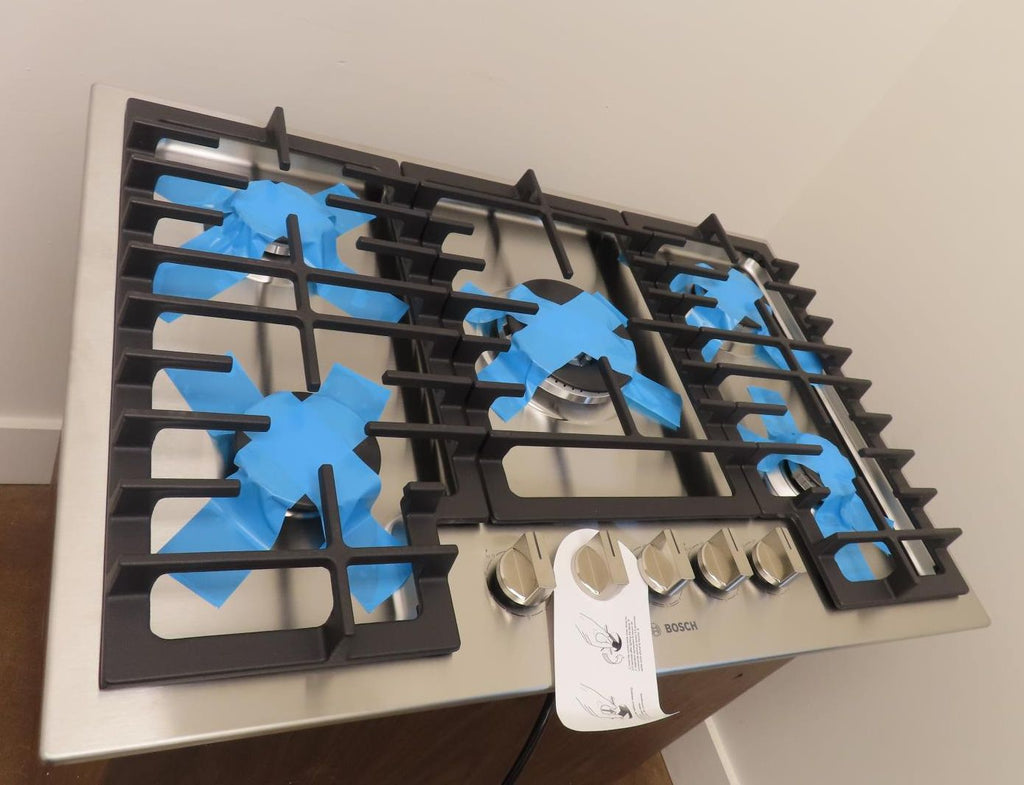 NIB Bosch 800 Series NGM8059UC 30" Stainless Steel Built-In Gas Cooktop