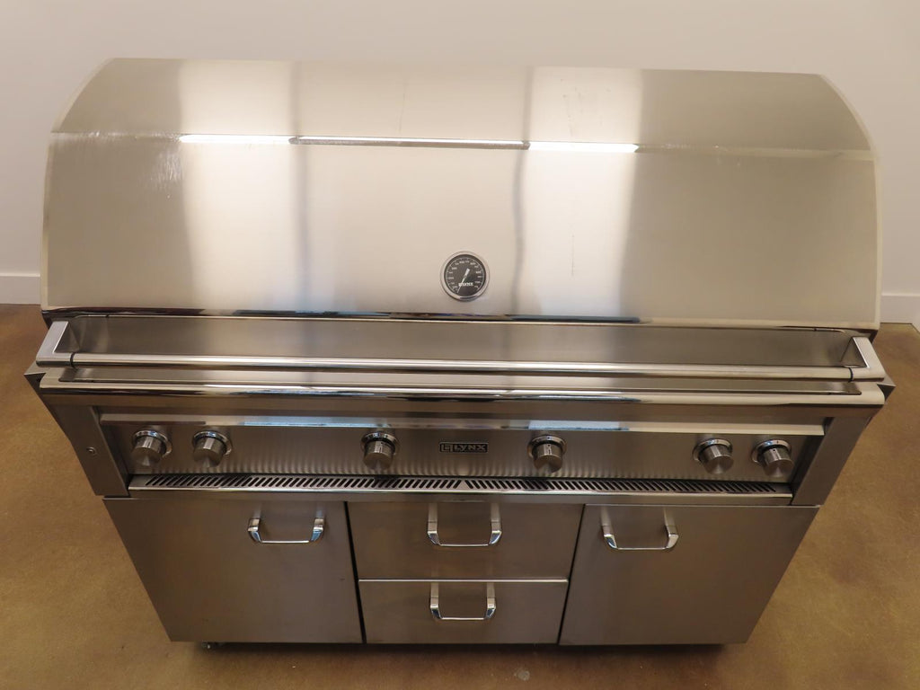 Lynx Professional Grill Series L54TRFNG 54" Freestanding Grill Stainless Steel