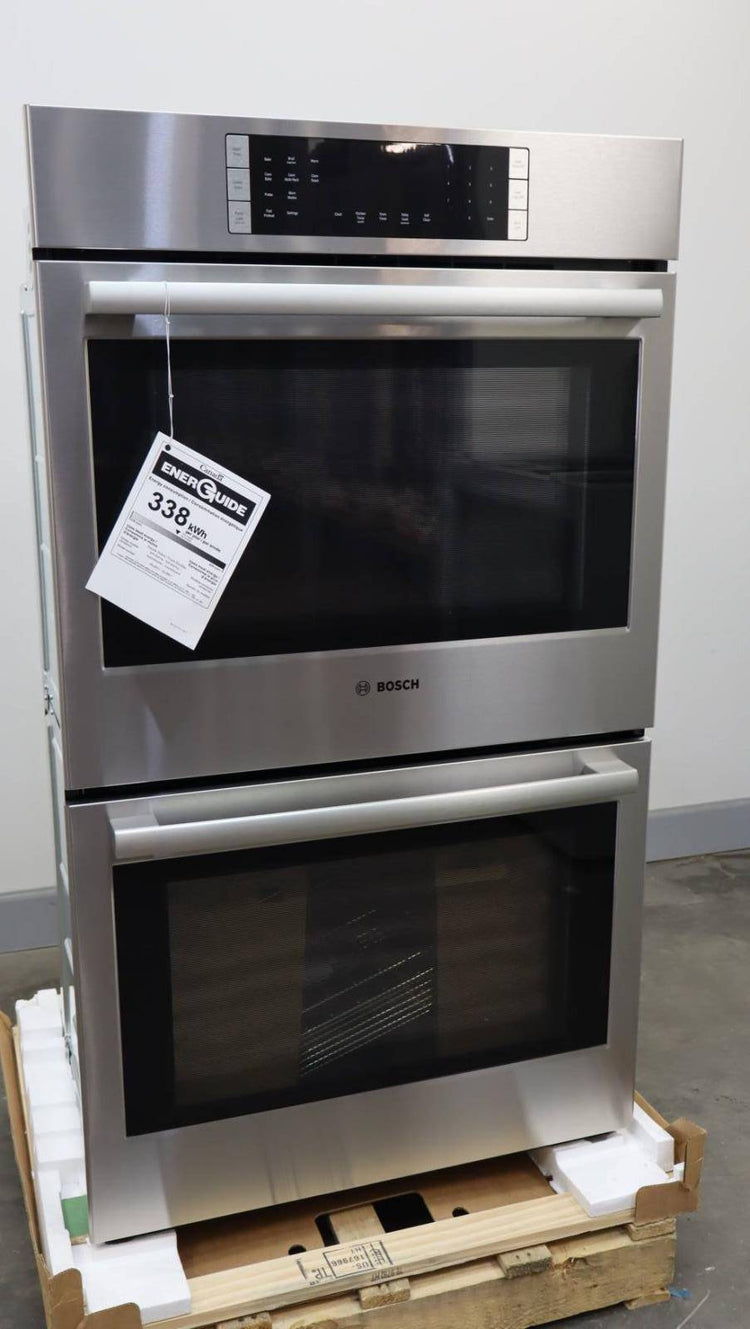 Bosch 800 Series 30" 4.6 cu.ft Convection SS Double Electric Wall Oven HBL8651UC