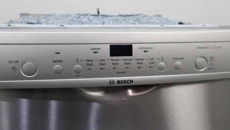 Bosch 100 Series 24 Inch Full Console Built-In Dishwasher SHE3AR75UC