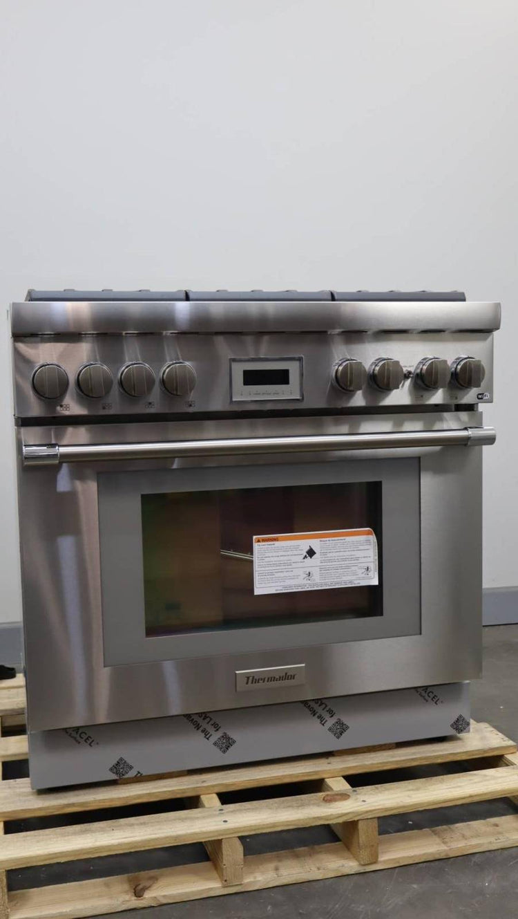 Thermador 36" Professional Pro Harmony Series Smart Dual Fuel Range PRD366WHU