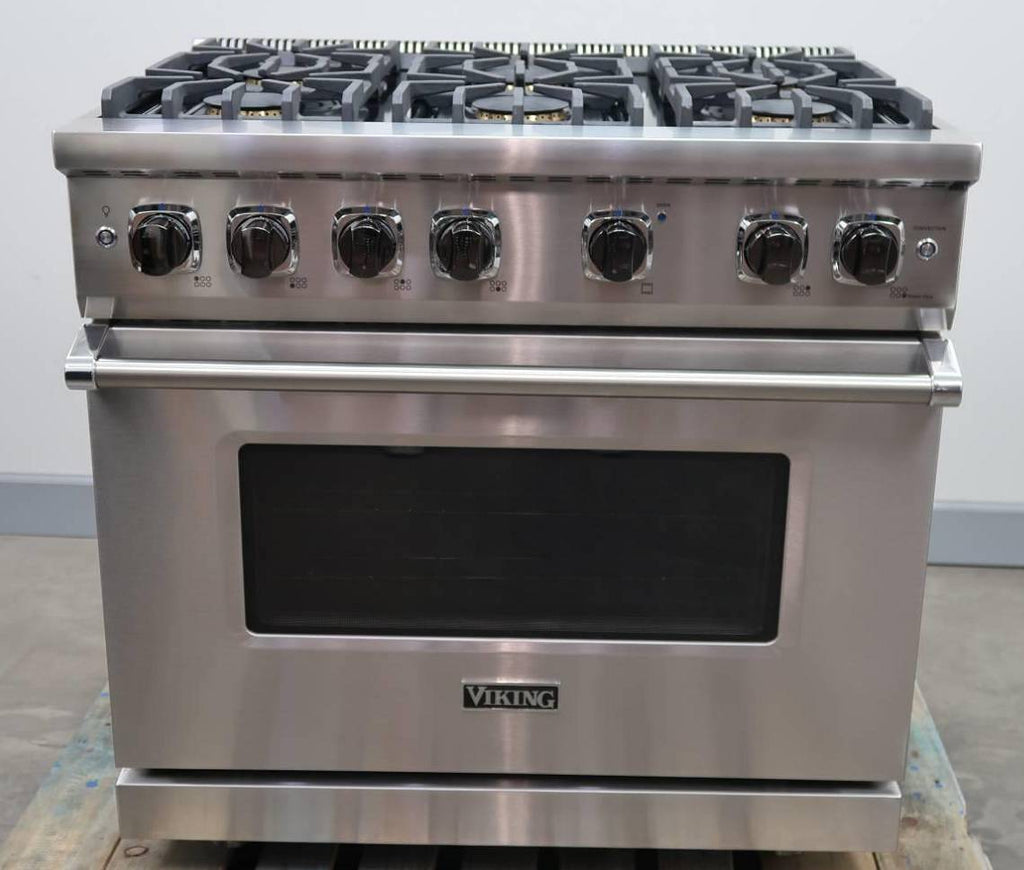 Viking 5 Series '17 36" 6 VSH™ Burner System Pro-Style SS Gas Range VGR5366BSS