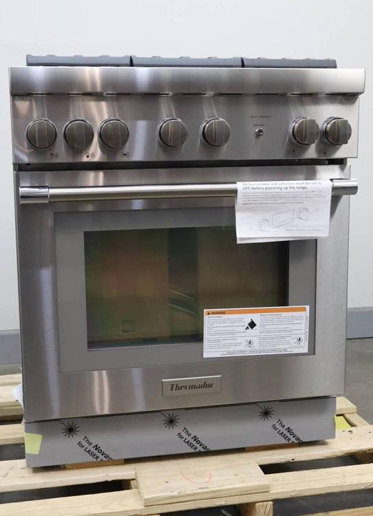 Thermador 30" Pro Harmony SS 5 Sealed Star Burners Pro-Style Gas Range PRG305WH