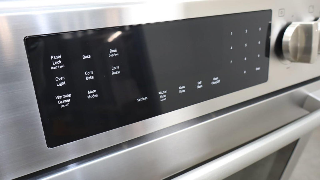 Bosch 800 Series HGI8056UC 30 in 5 Sealed Burners 9 Mode Slide-In SS Gas Range