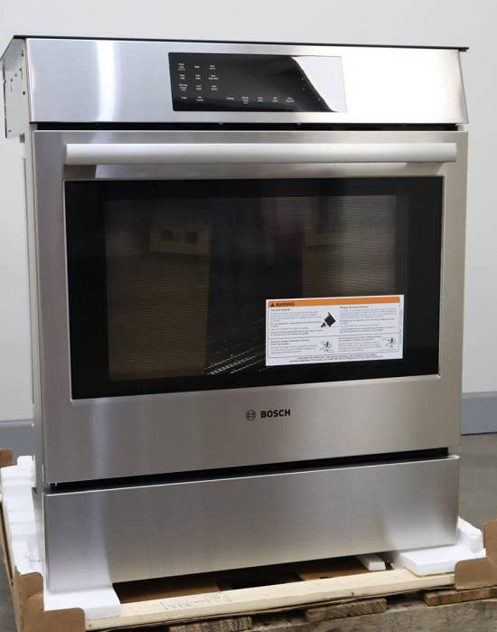 Bosch 800 Series 30" Stainless 4.6 Cu. Ft. Slide In Induction Range HII8057U