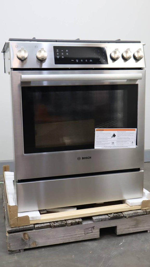 Bosch 800 Series HGI8056UC 30 in 5 Sealed Burners 9 Mode Slide-In SS Gas Range