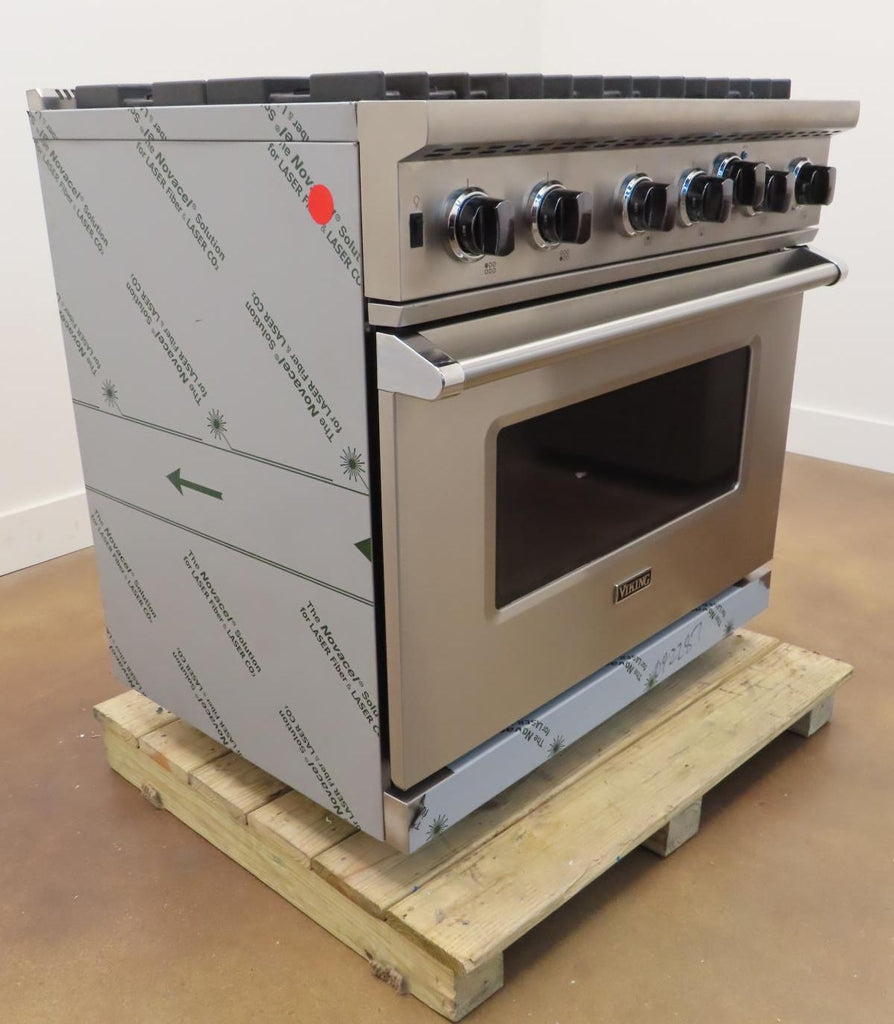 Viking 5 Series VGIC53626BSS 36" Freestanding Professional Gas Range 2021 Model