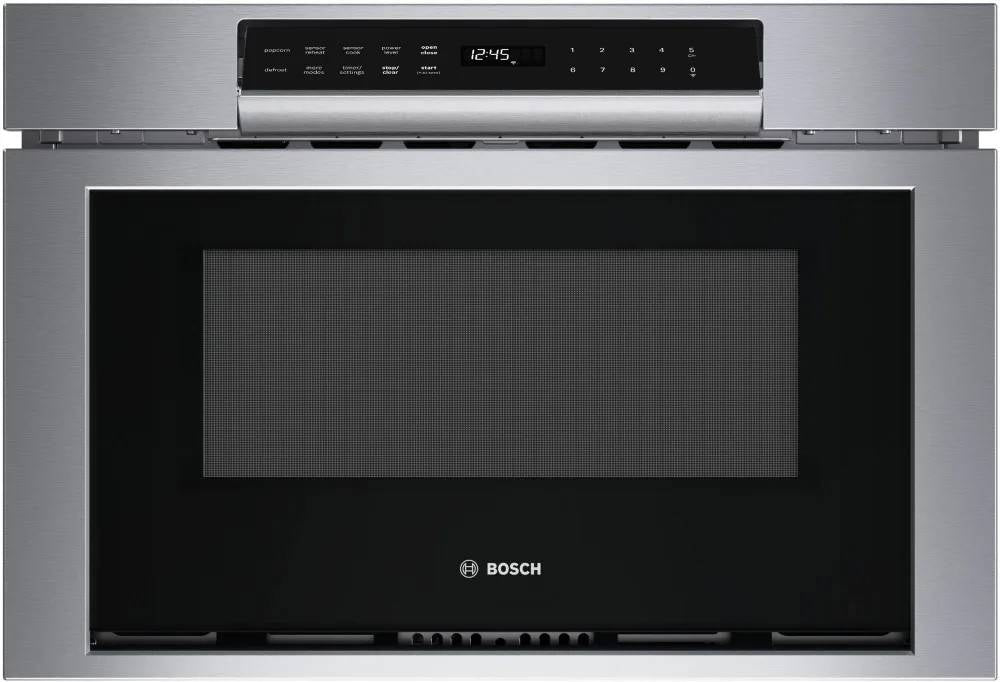 Bosch 800 Series HMD8454UC 24" 1.2 CuFt. Cap 950 Watt Smart Microwave Drawer Pic
