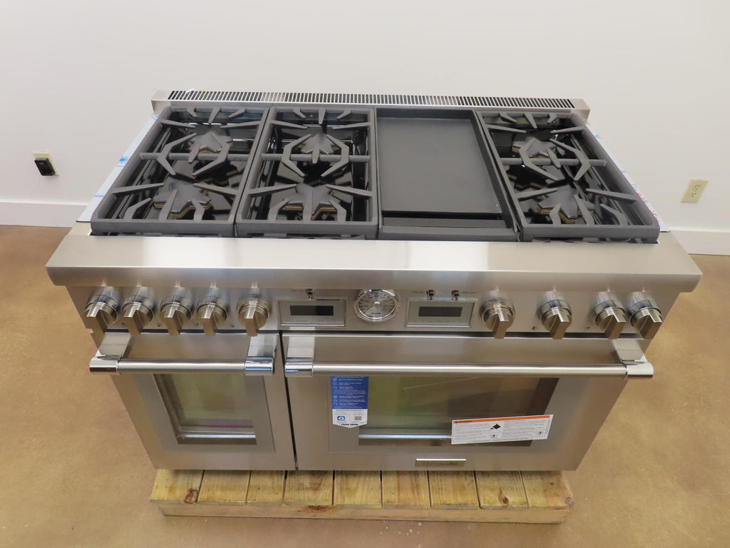 Thermador Pro Grand PRG486WDG 48" 6 Sealed Star Burners Pro-Style Gas Range